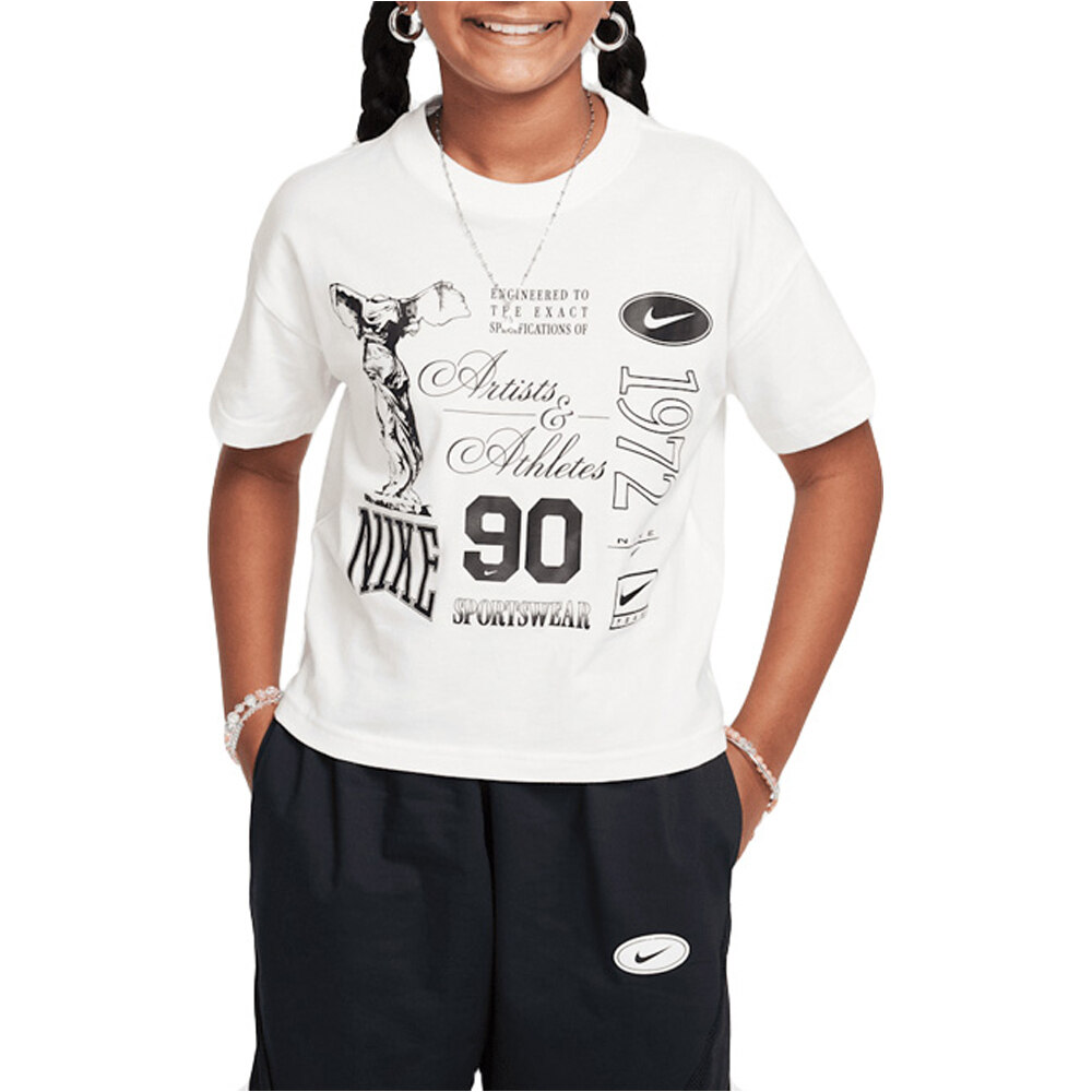 Nike camiseta manga corta niña G NSW TEE DANCE vista frontal