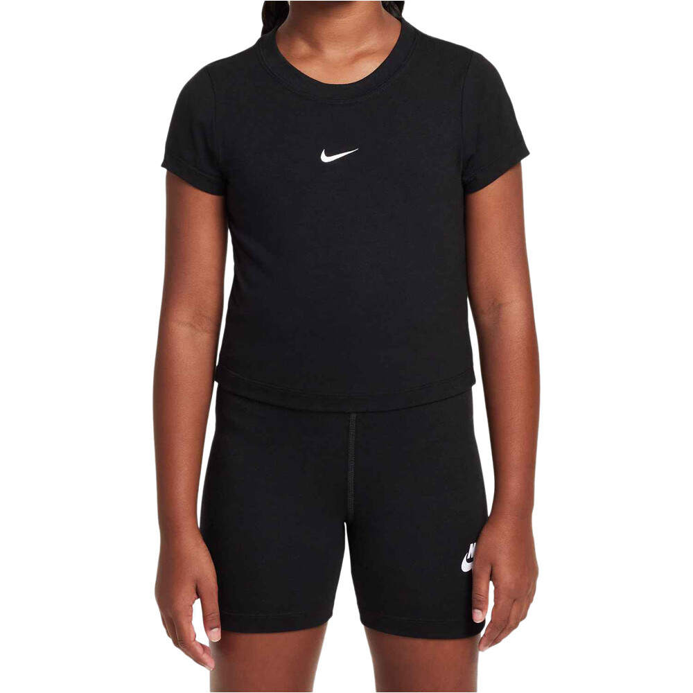 Nike camiseta manga corta niña G NSW TEE SS SLIM MOD CROP vista frontal