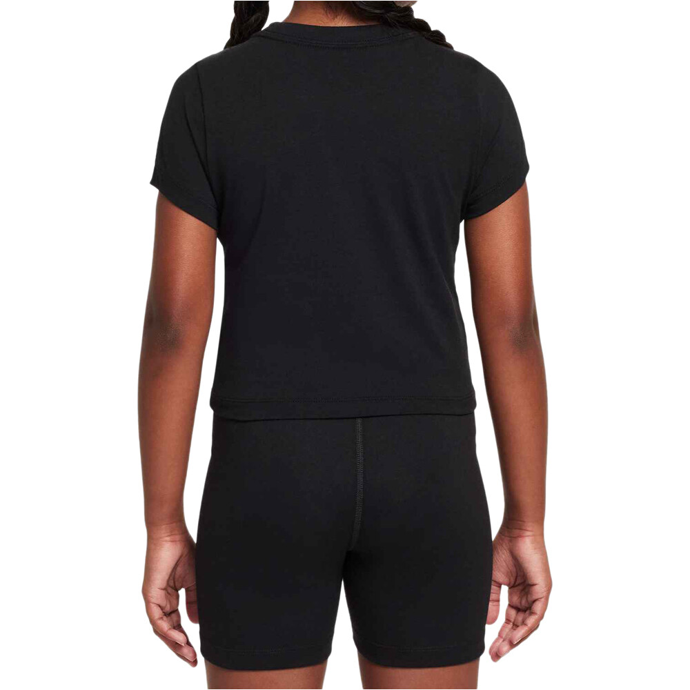 Nike camiseta manga corta niña G NSW TEE SS SLIM MOD CROP vista trasera