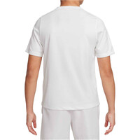 Nike camiseta manga corta niño B NK DF MULTI SS  TOP LBR HTHR vista trasera