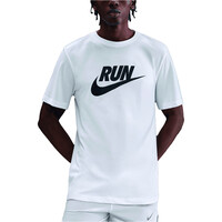 Nike camiseta técnica manga corta hombre M NK DF TEE RUN SWOOSH vista frontal