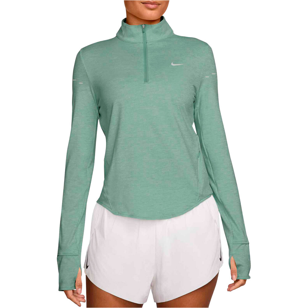 Nike camiseta técnica manga larga mujer W NK SWIFT DF UV HZ TOP vista frontal