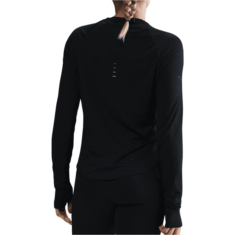 Nike camiseta técnica manga larga mujer W NK SWIFT DF UV LS CRW vista trasera