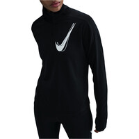Nike camiseta técnica manga larga mujer W NK SWSH HBR HZ MID vista frontal