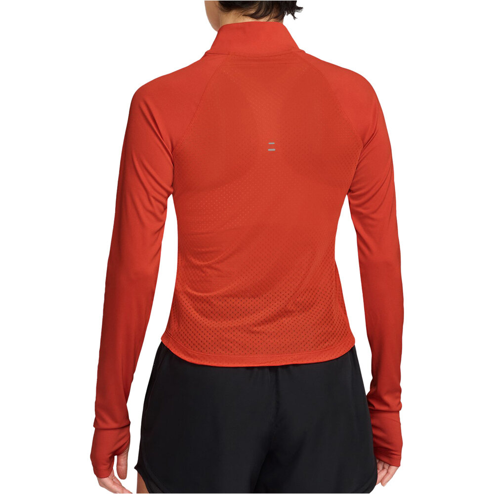 Nike camiseta técnica manga larga mujer W NK TEMPO NVLT DF HZ TP vista trasera