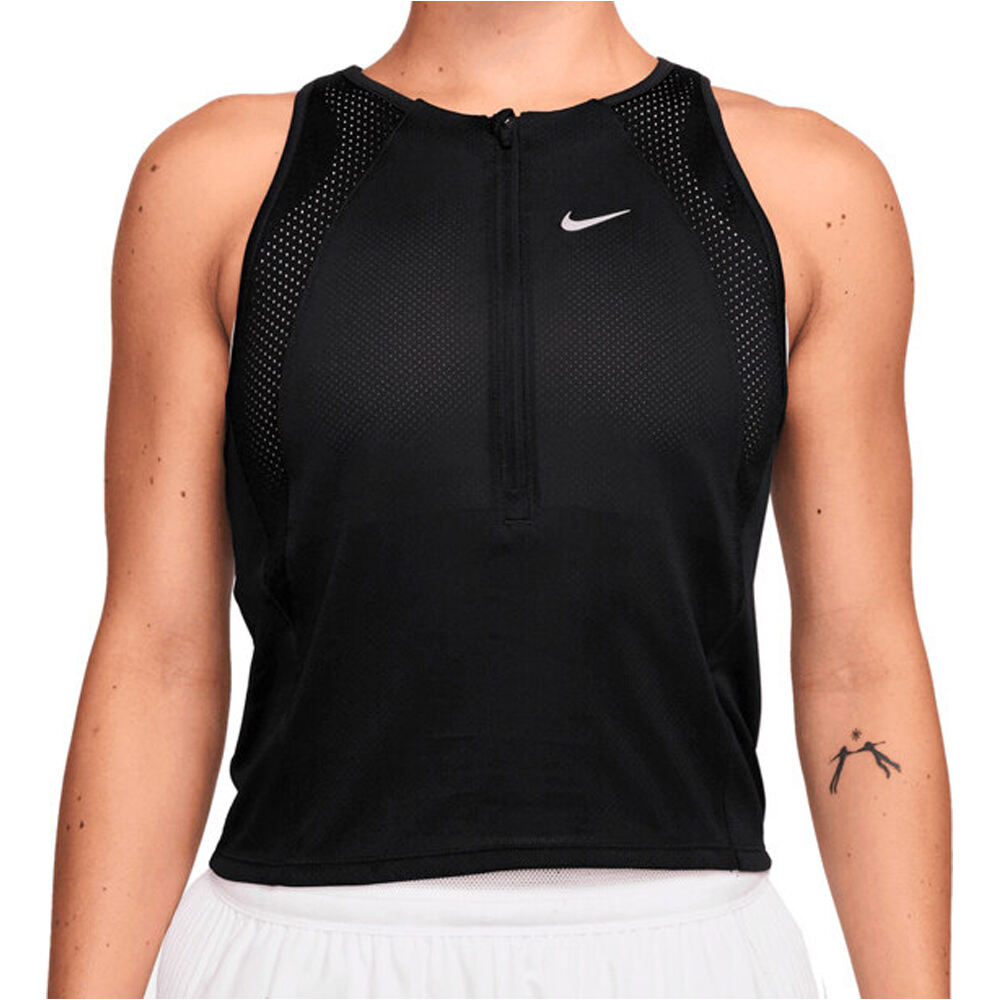 Nike camiseta técnica tirantes mujer W NK DF RUN NVLT SINGLET vista frontal