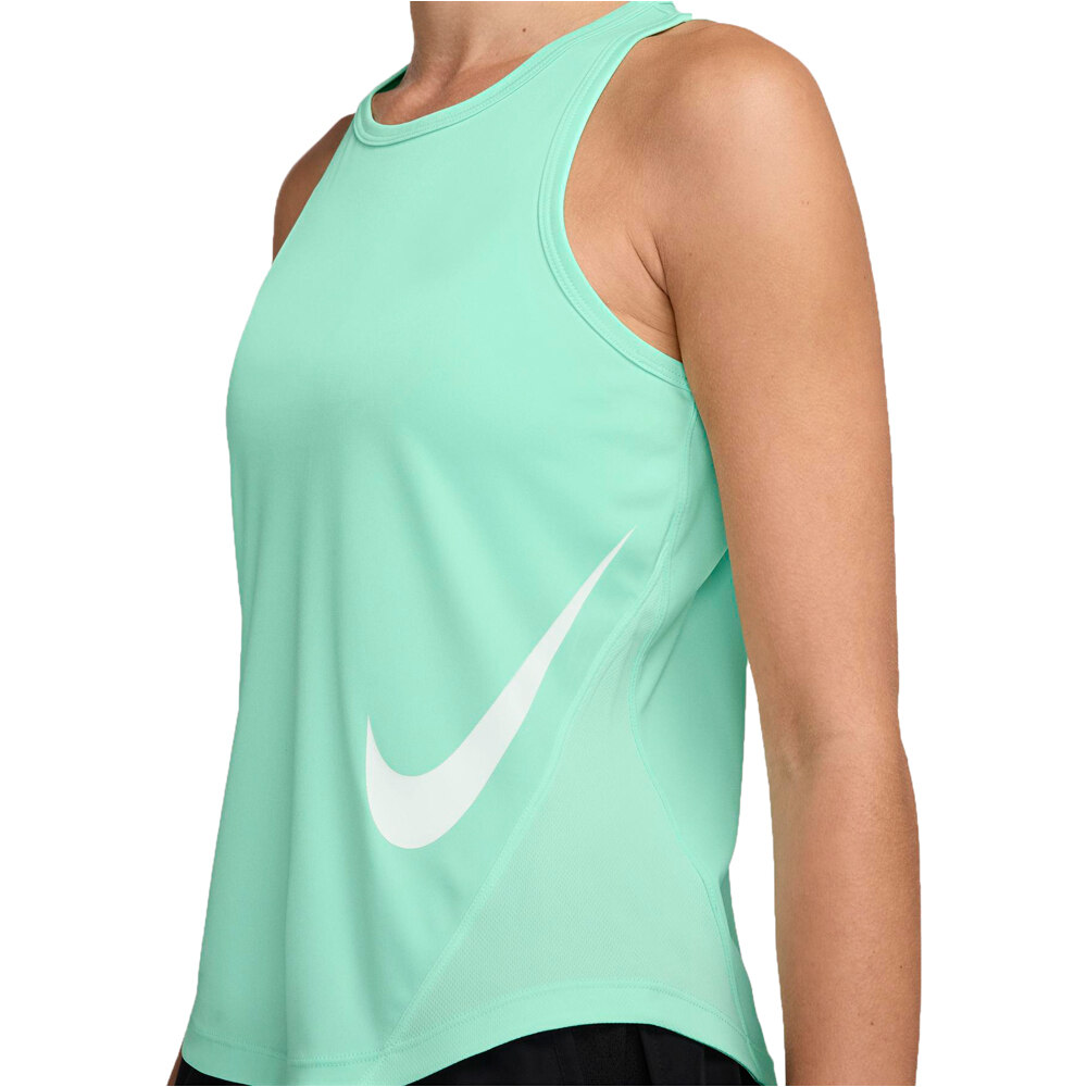 Nike camiseta técnica tirantes mujer W NK TEMPO SWSH HBR DF TANK vista detalle