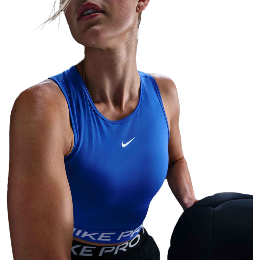 Nike camiseta tirantes fitness mujer NIKE PRO DF 365 CROP TANK vista detalle