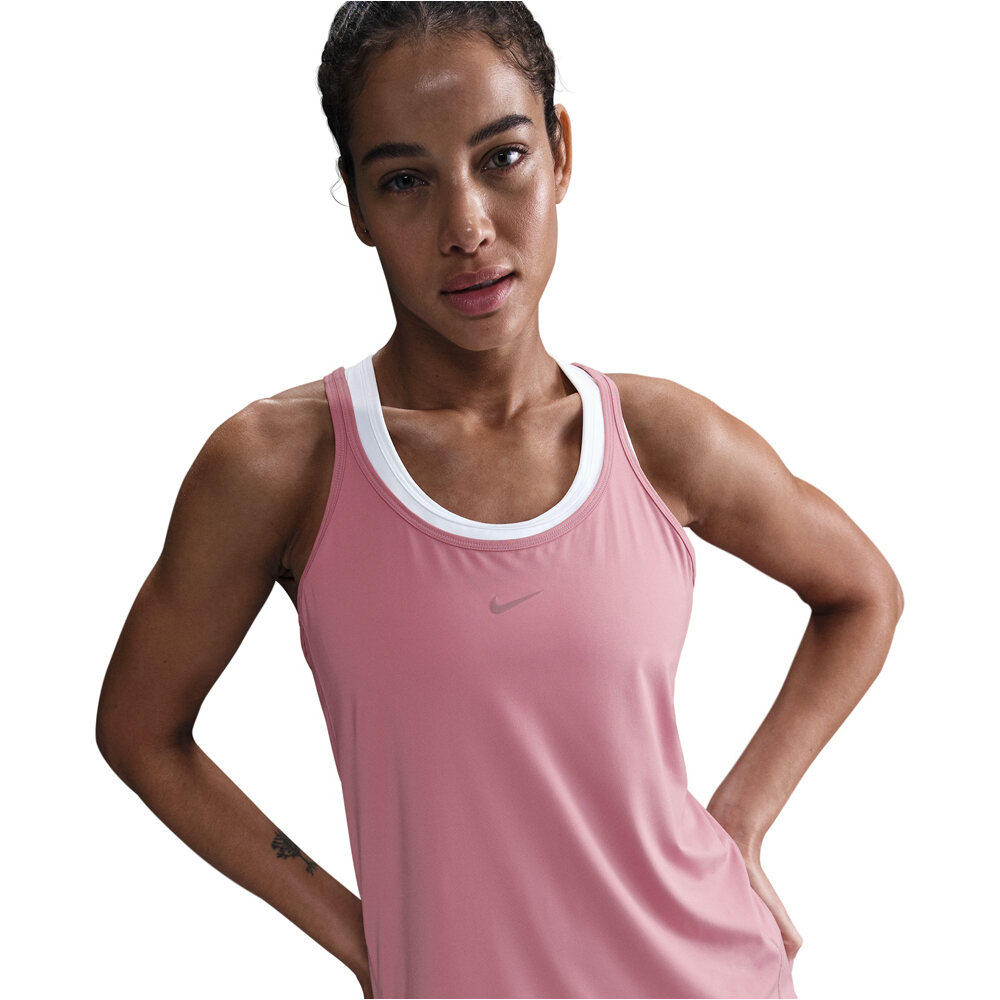 Nike camiseta tirantes fitness mujer W NK ONE CLASSIC DF STRPY TANK vista detalle