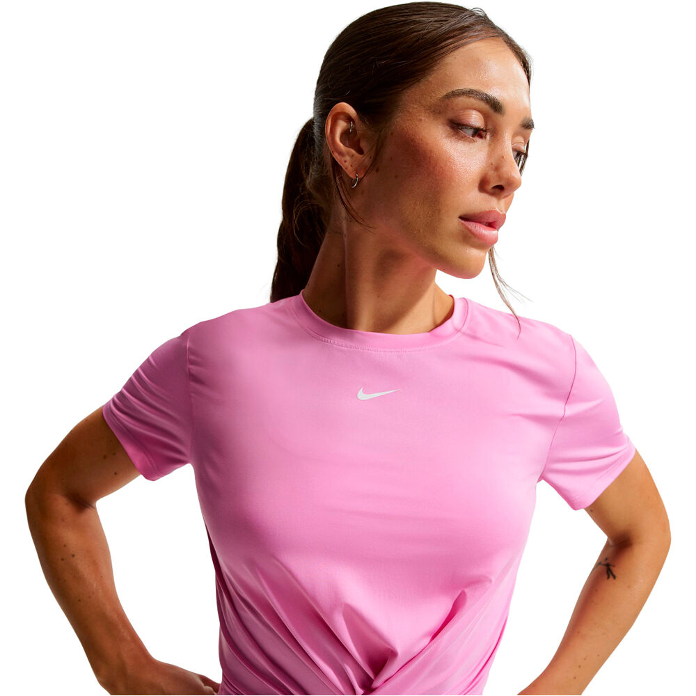Nike camiseta tirantes fitness mujer W NK ONE CLASSIC TWST SS vista detalle