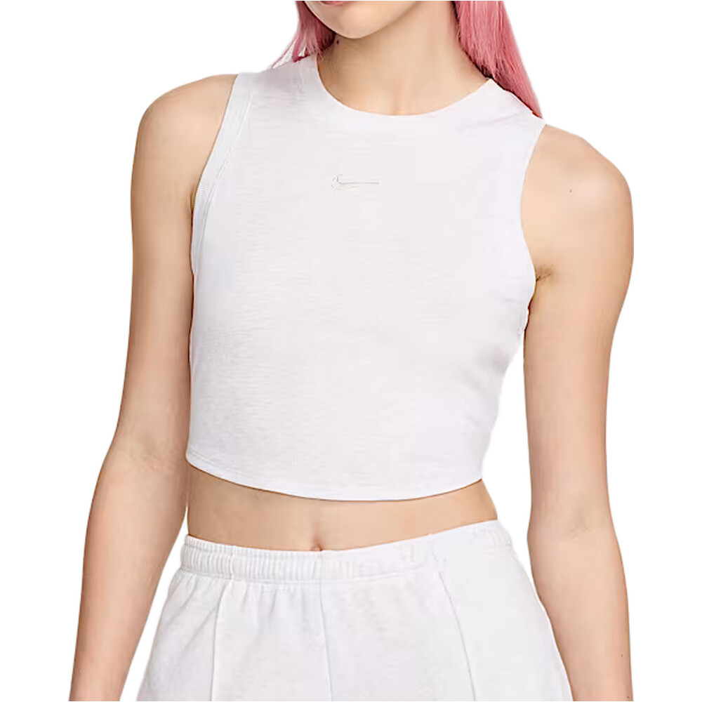 Nike camiseta tirantes mujer W NSW ESSNTL RIB CRP TANK vista frontal
