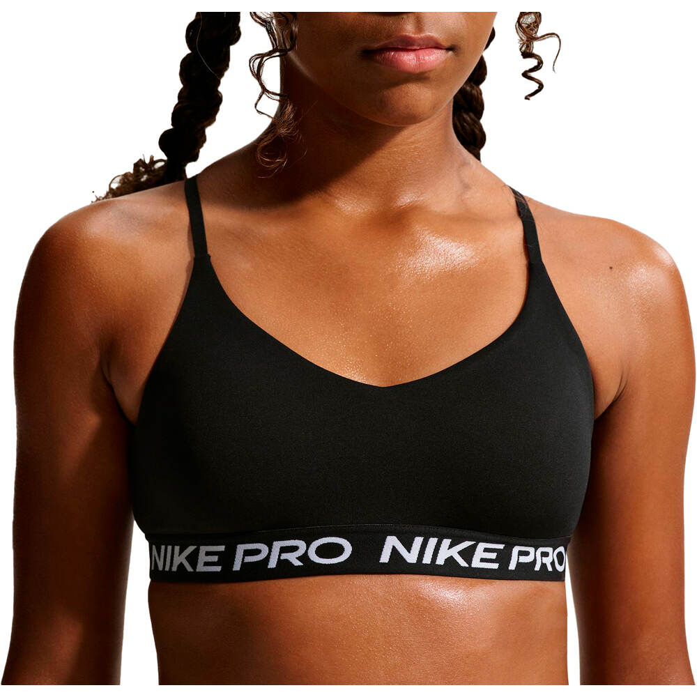 Nike camiseta tirantes niña G NP INDY BRA vista frontal