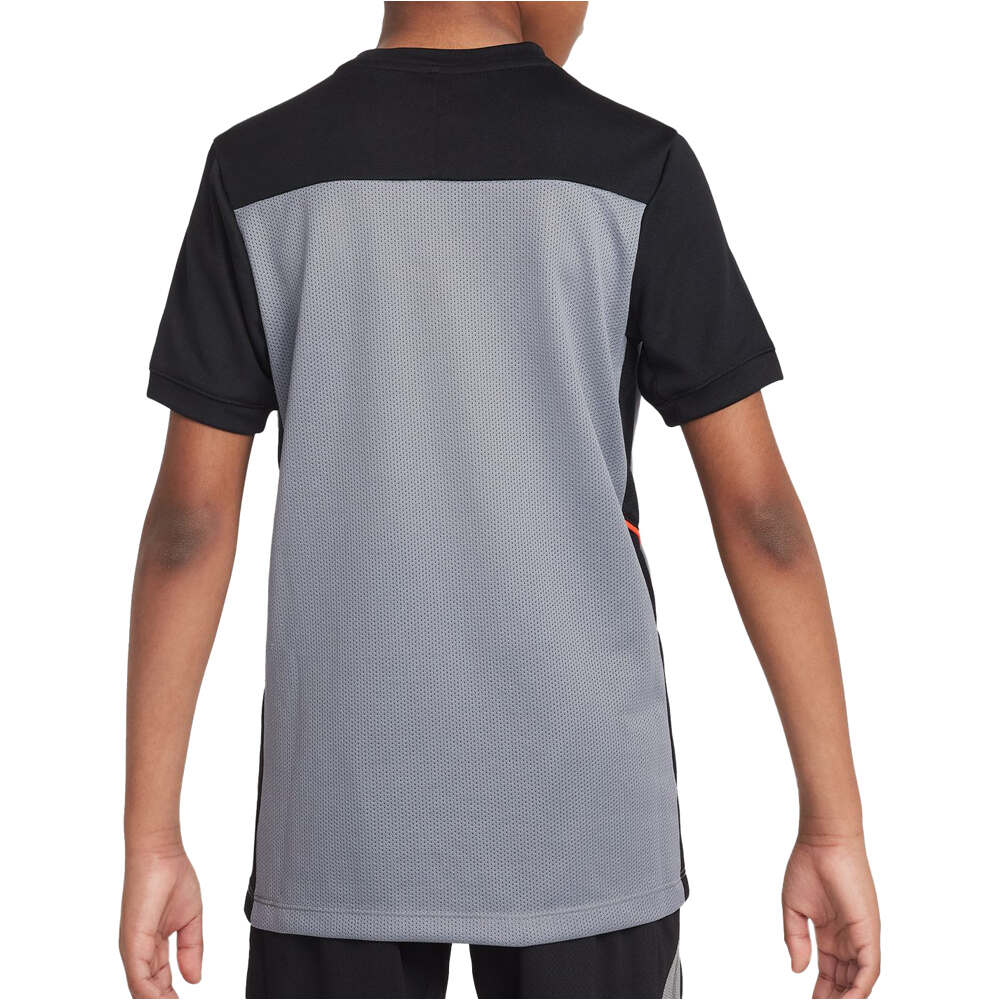 Nike camisetas entrenamiento futbol manga corta niño K NK DF ACD25 TOP SS NEGR vista trasera