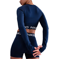 Nike camisetas fitness mujer NIKE PRO DF 365 CROP LS vista trasera
