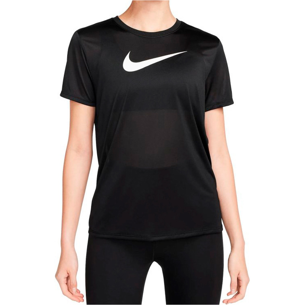 Nike camisetas fitness mujer W NK DF TEE RLGND HBR vista frontal