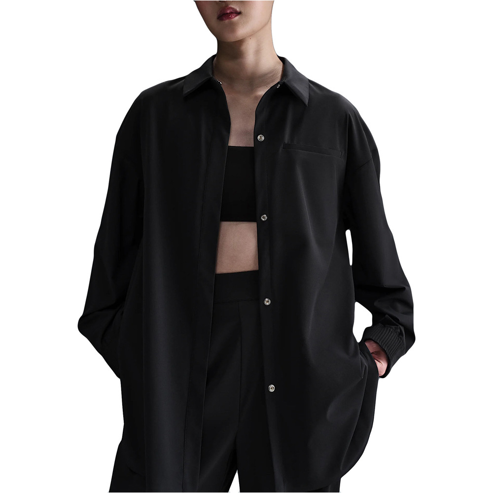 Nike camisetas fitness mujer W NK ETC DF LS SHIRT WVN vista frontal