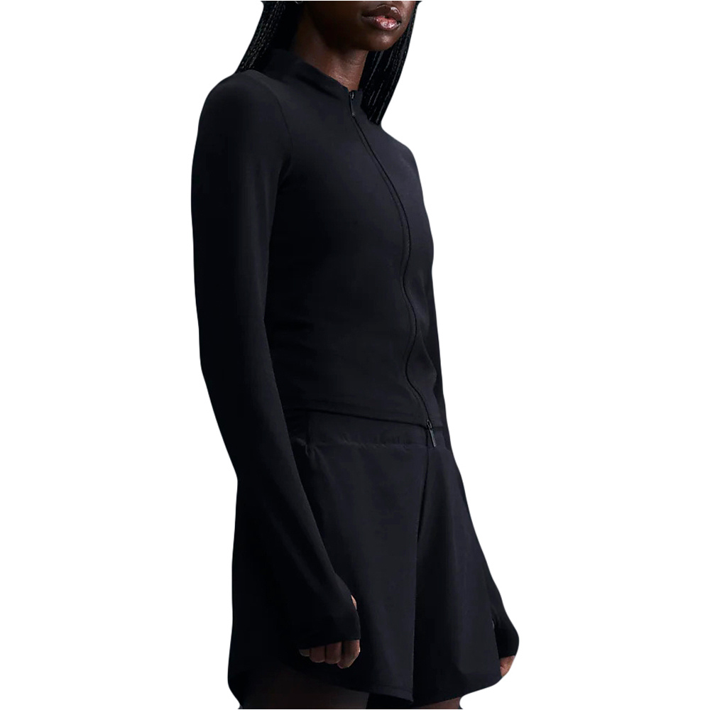 Nike camisetas fitness mujer W NK INF DF FZ LS TOP vista trasera