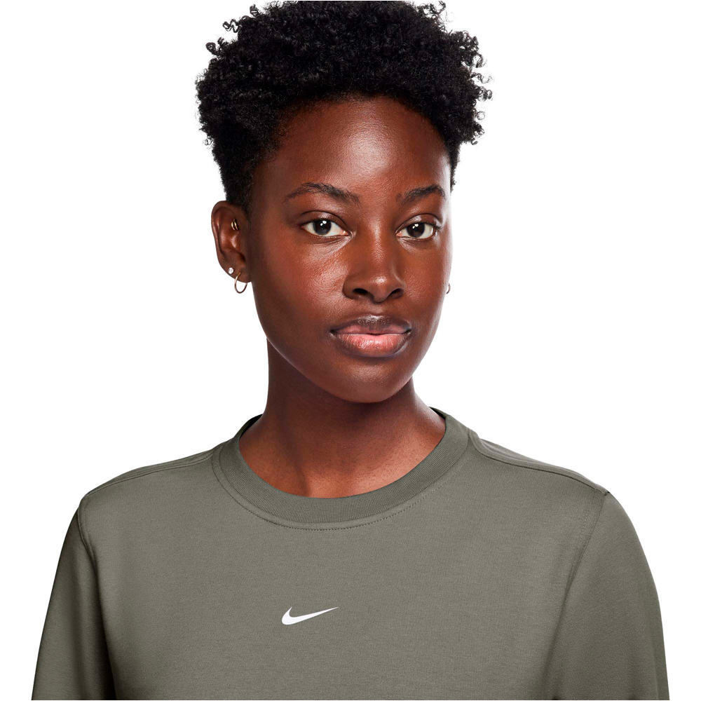 Nike camisetas fitness mujer W NK ONE DF CREW HBR TT vista detalle