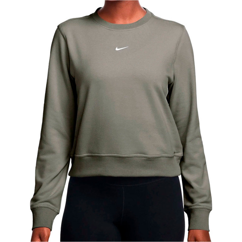 Nike camisetas fitness mujer W NK ONE DF CREW HBR TT vista frontal
