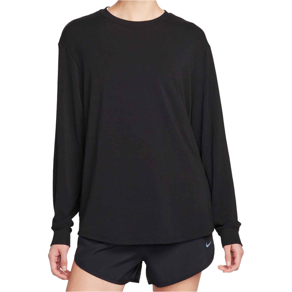 Nike camisetas fitness mujer W NK ONE RELAXED DF LS TOP vista frontal