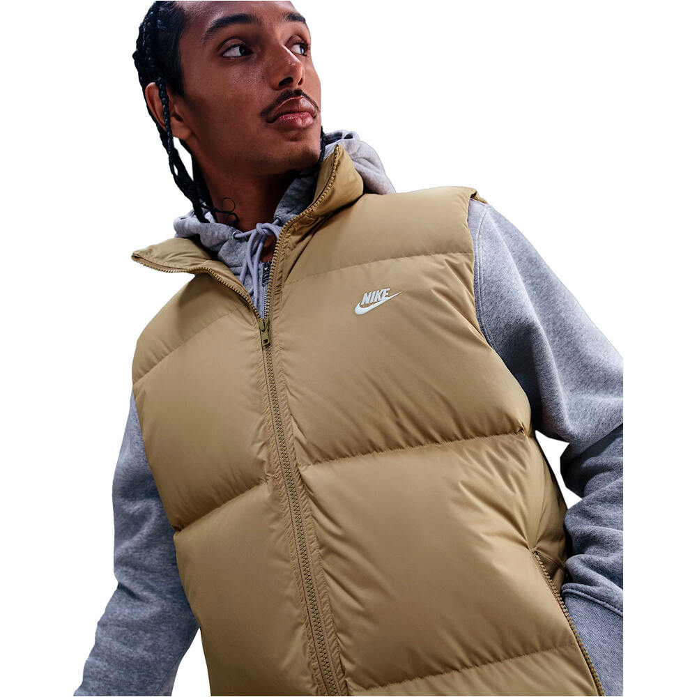 Nike chalecos hombre M SF CLUB PUFFER VEST 550 vista detalle