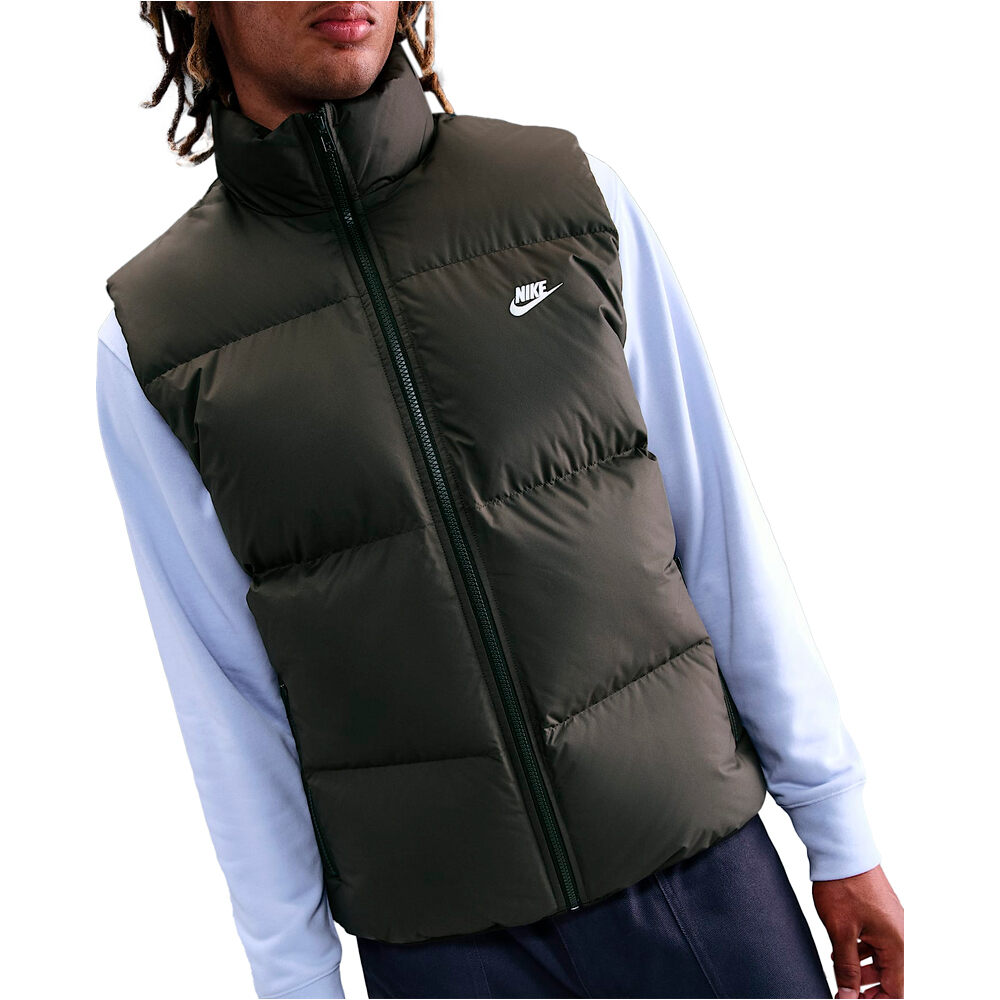 Nike chalecos hombre M SF CLUB PUFFER VEST 550 vista frontal
