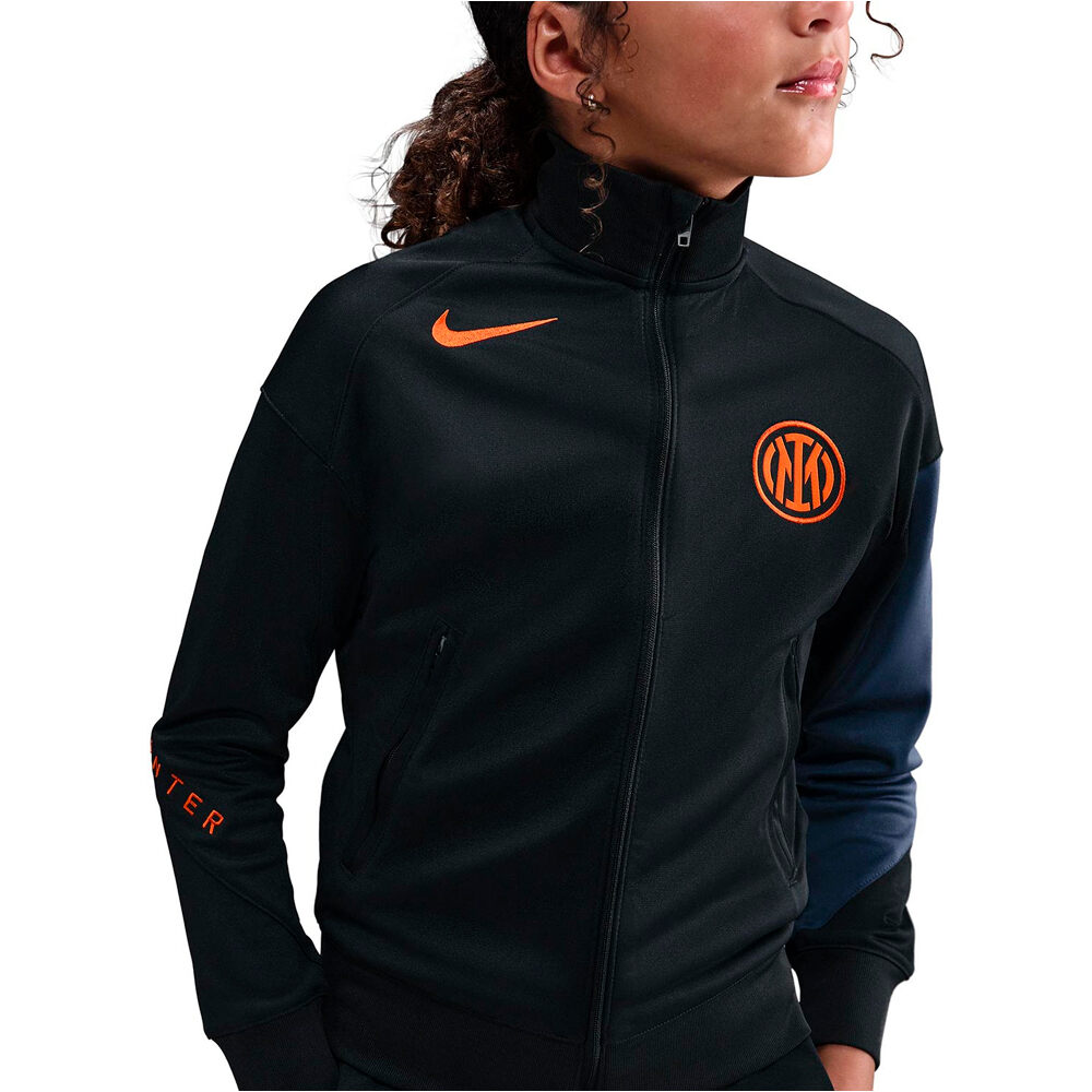 Nike chandal fútbol de equipos oficiales niño INTER YNK DF STRK TRKSUIT K 3R vista detalle