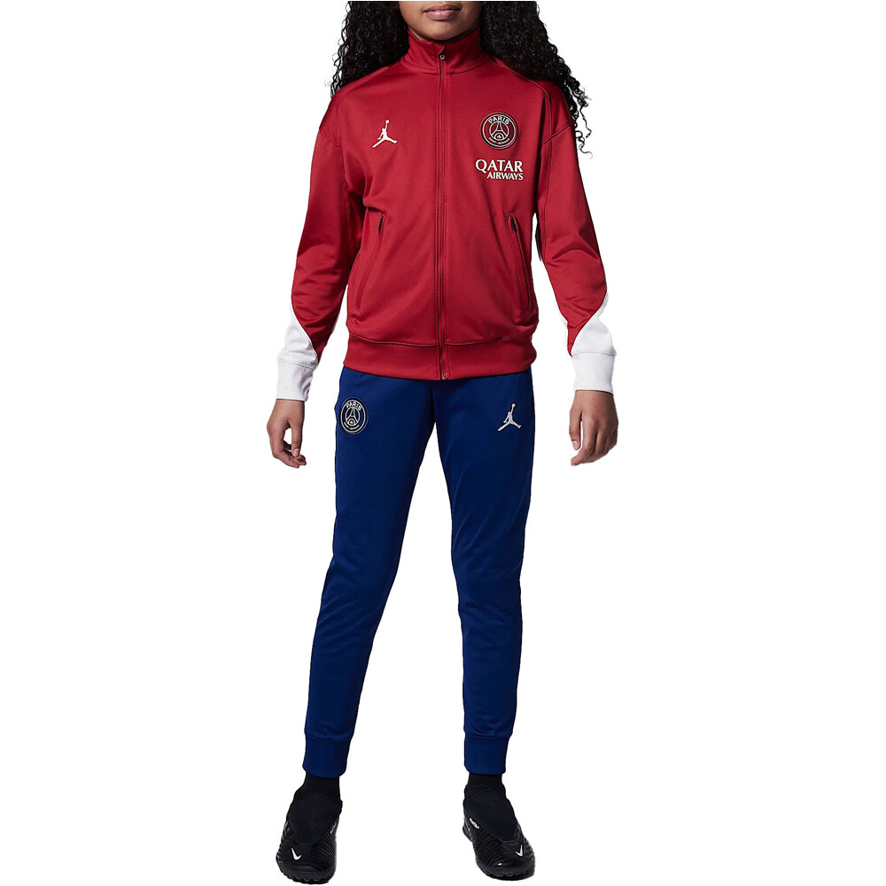 Nike chandal fútbol de equipos oficiales niño PSG 25 YNK DF STRK TRK SUIT K4TH vista frontal