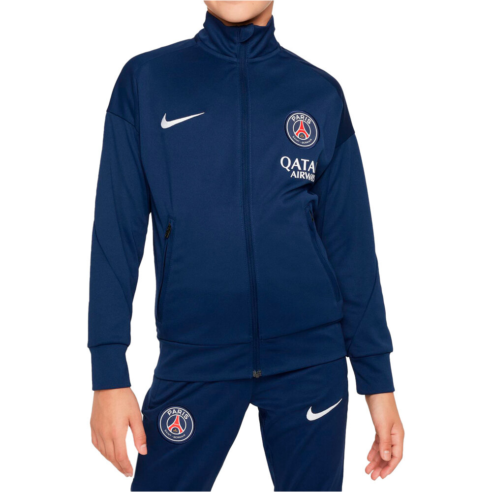 Nike chandal fútbol de equipos oficiales niño PSG YNK DF ACDPR TRK SUIT KESN vista detalle