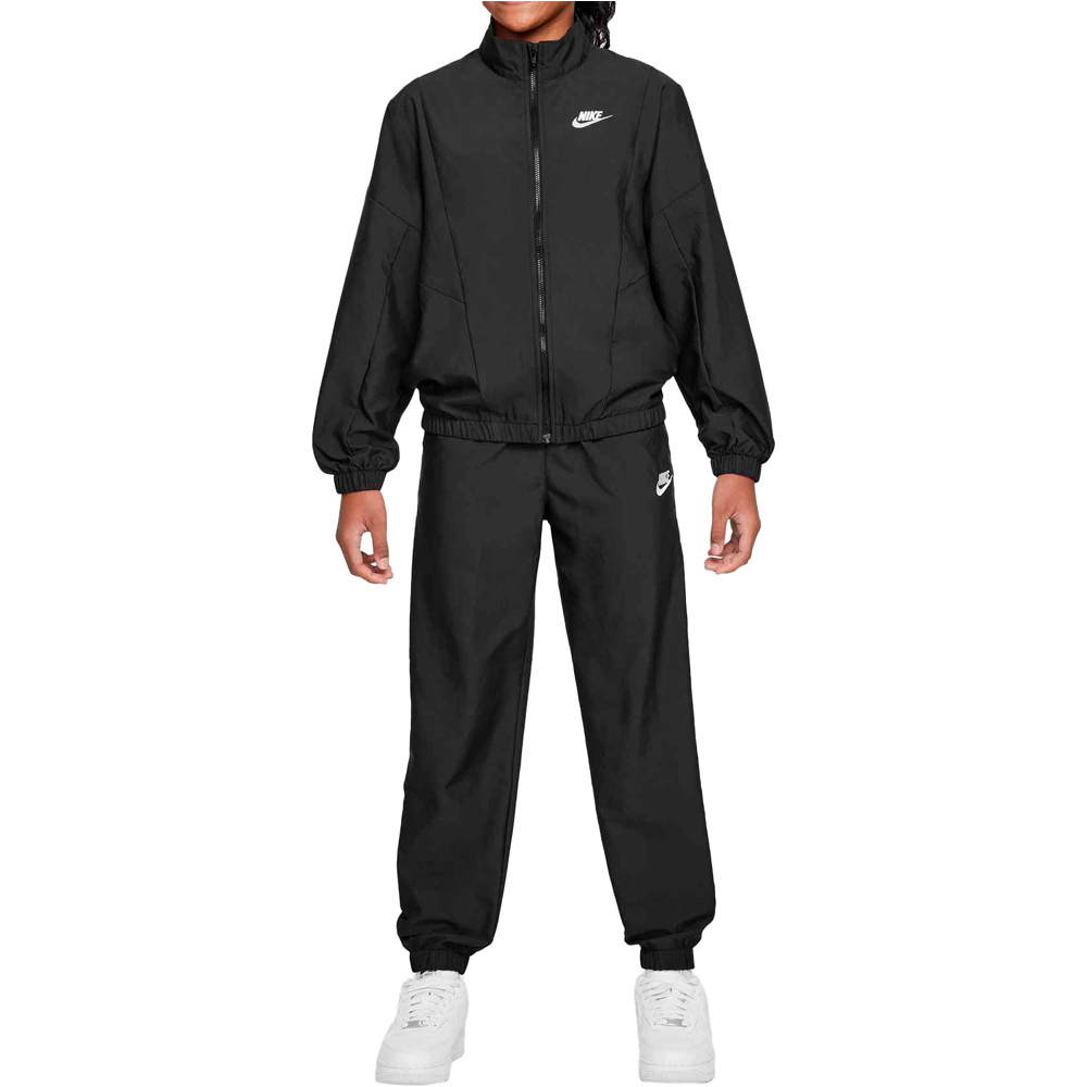 Nike chándal niño K NSW TRACKSUIT WVN FZ vista frontal