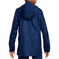 Nike chubasquero y chaquetones entrenamiento fútbol niño PSG 25 Y NK ACDPR HD RN JKT vista trasera