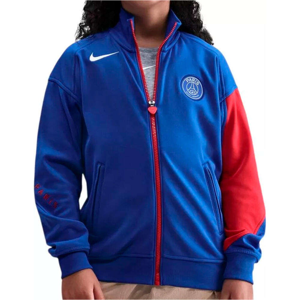 Nike chubasquero y chaquetones entrenamiento fútbol niño PSG YNK DF ACDPR ANTHMJKT K 3R vista frontal