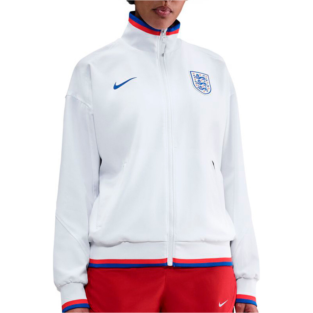 Nike chubasqueros y chaquetones entrenamiento fútbol INGLATERRA 25 W NK DF STRK ANTHM JKT HM vista frontal