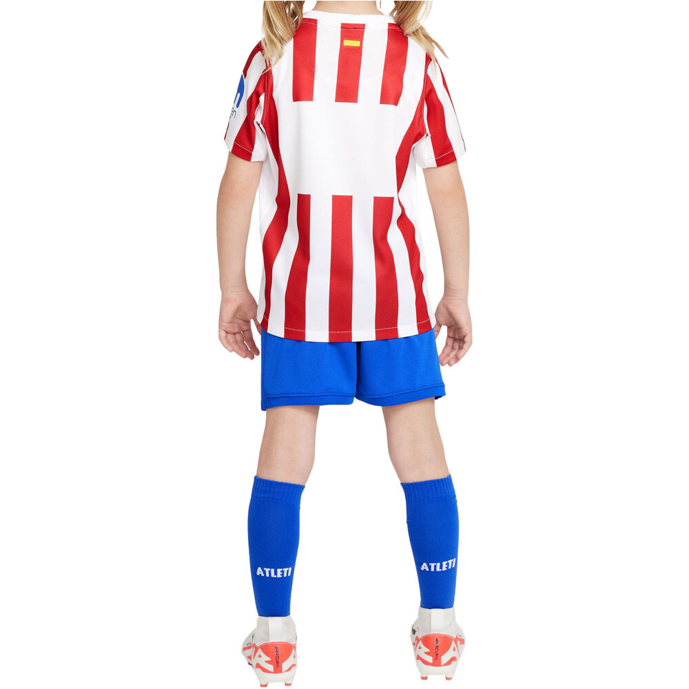 Nike equipación fútbol niño AT.MADRID 26 LK NK DF KIT STAD HM vista trasera