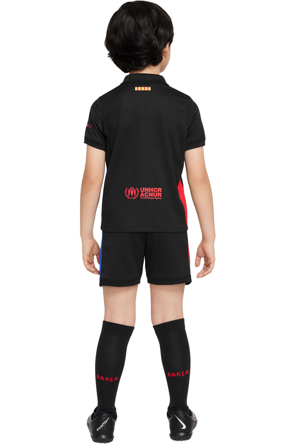 Nike equipación fútbol niño BARCELONA 25 LK NK DF KIT STAD AW vista trasera