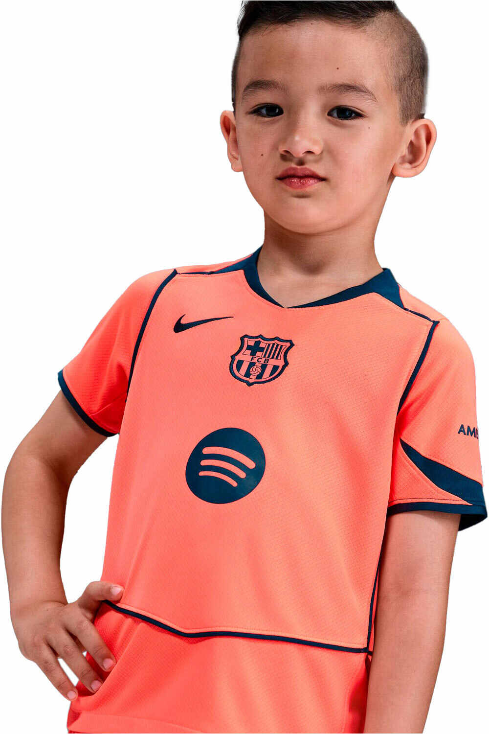 Nike equipación fútbol niño BARCELONA 26 LK NK DF KIT STAD 3R 03