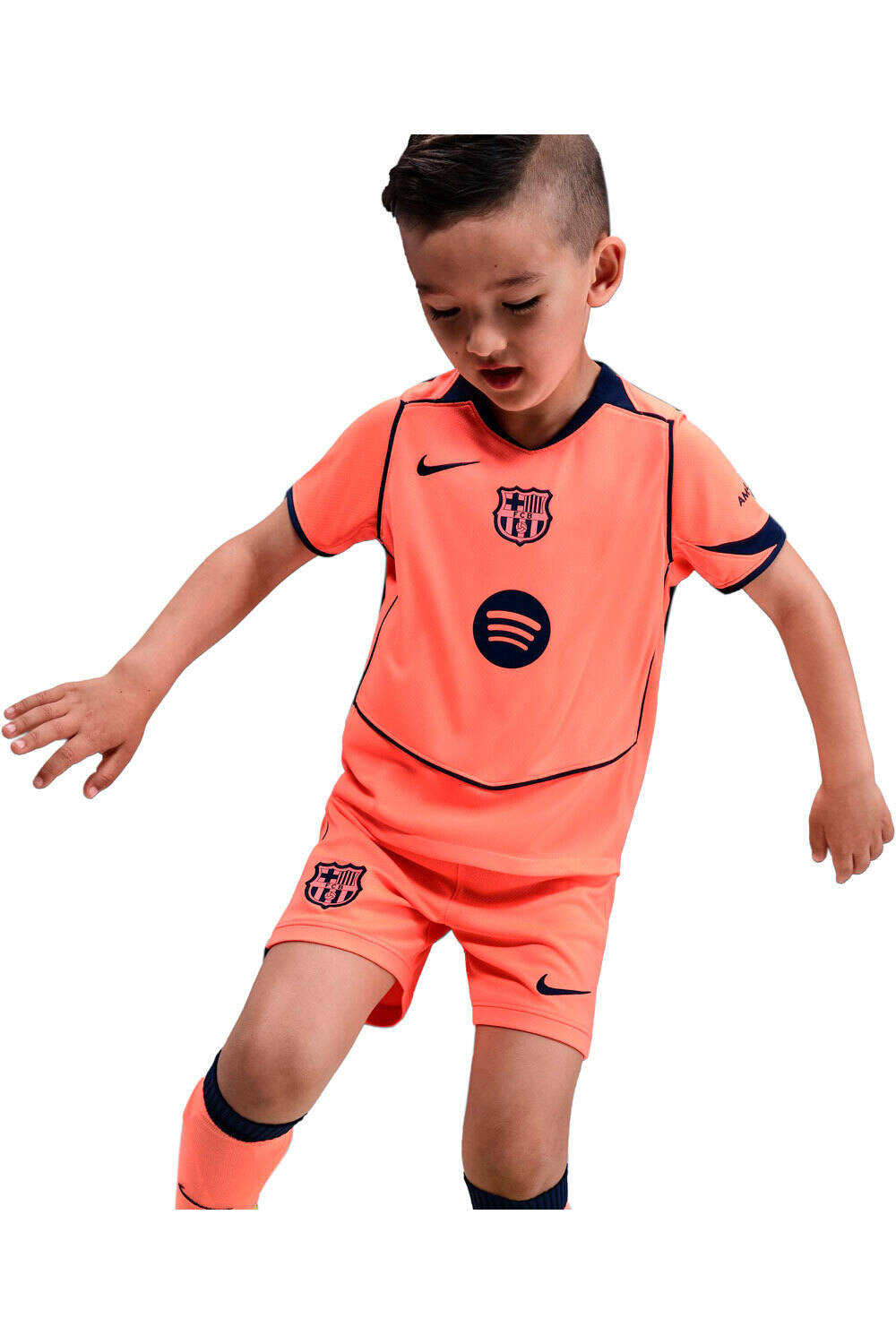 Nike equipación fútbol niño BARCELONA 26 LK NK DF KIT STAD 3R vista detalle