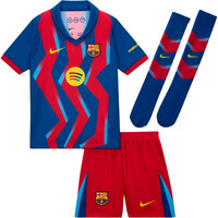 Nike equipación fútbol niño BARCELONA 26 LK NK DF KIT STAD 4R 07
