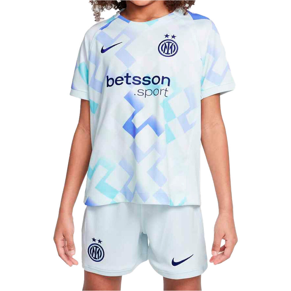 Nike equipación fútbol niño INTER 25 LK NK DF KIT STAD AW vista detalle