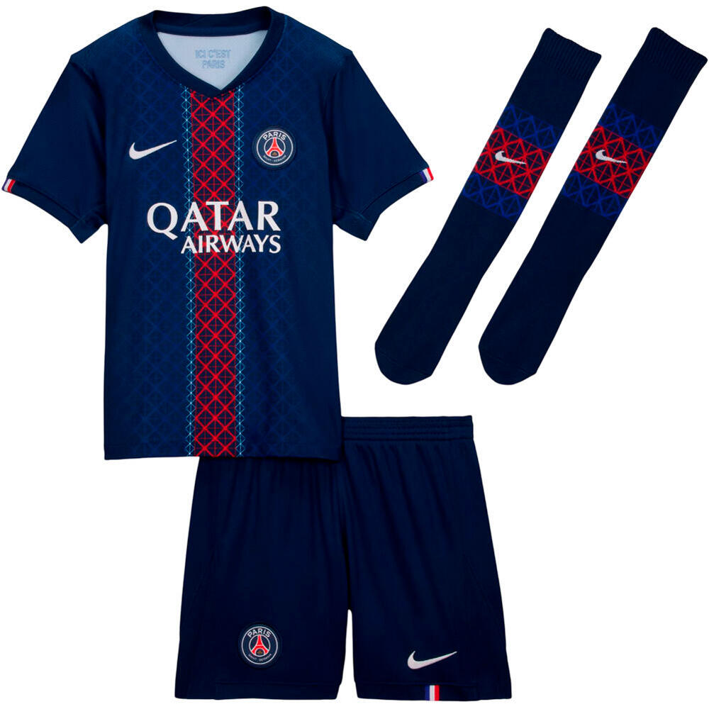 Nike equipación fútbol niño PSG 25 LK NK DF KIT STAD HM 07