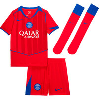 Nike equipación fútbol niño PSG LK NK DF KIT STAD 3R 04