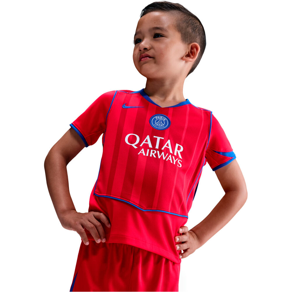 Nike equipación fútbol niño PSG LK NK DF KIT STAD 3R vista detalle