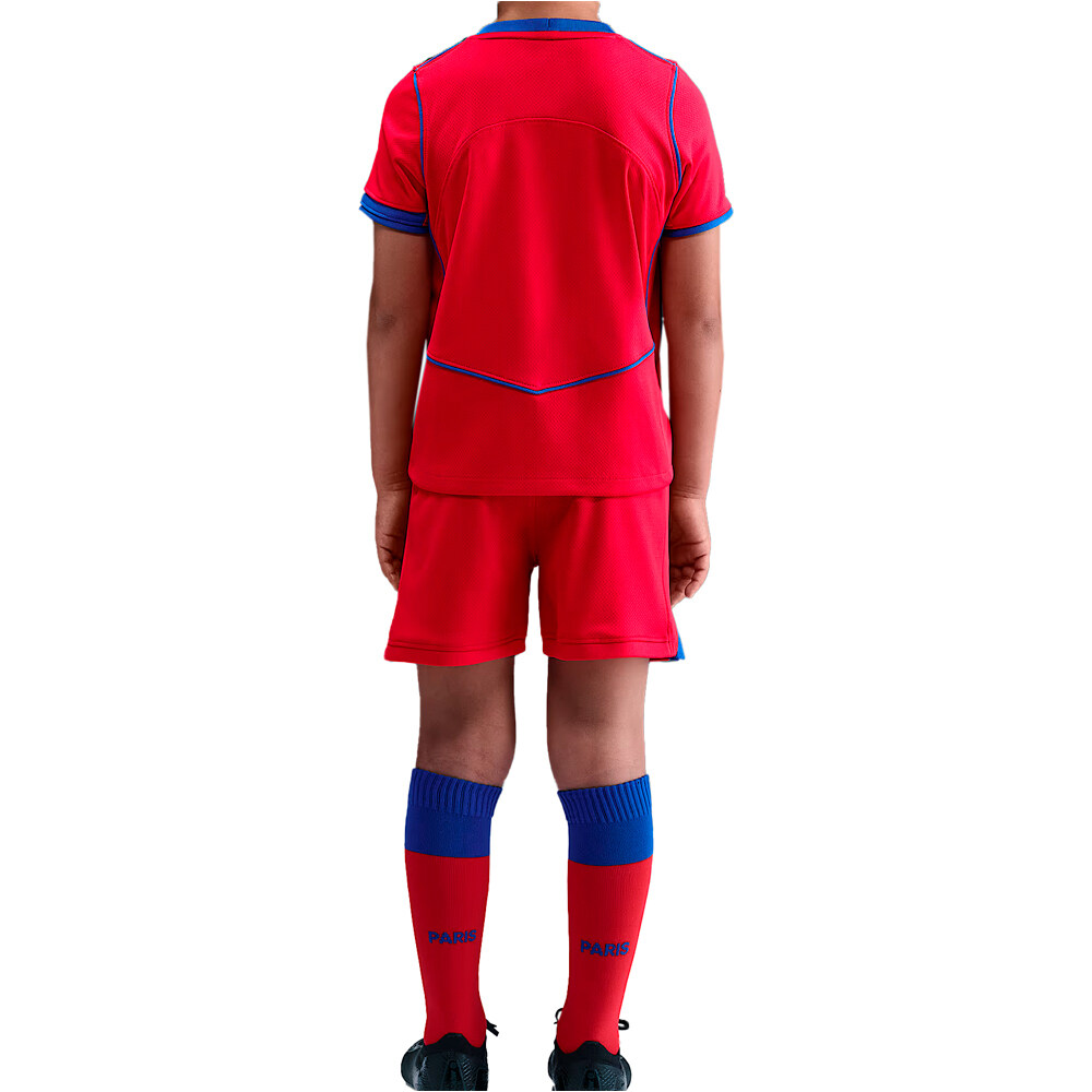 Nike equipación fútbol niño PSG LK NK DF KIT STAD 3R vista trasera