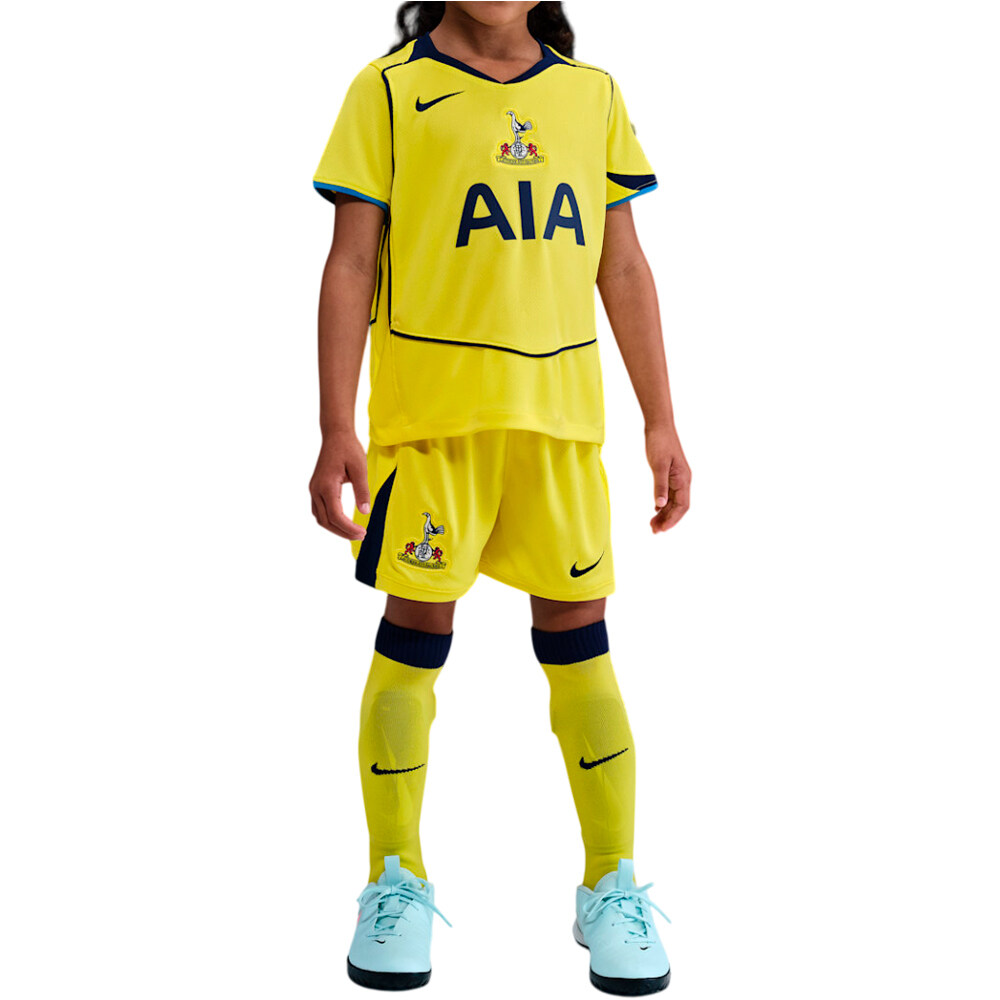 Nike equipación fútbol niño THFC LK NK DF KIT STAD 3R vista frontal