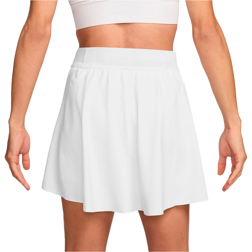 Nike falda tenis W NKCT DF ADVTG ACE SKT HR REG vista trasera