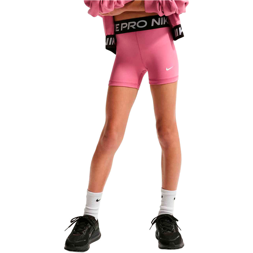 Nike malla corta niña G NP DF 3IN SHORT vista frontal