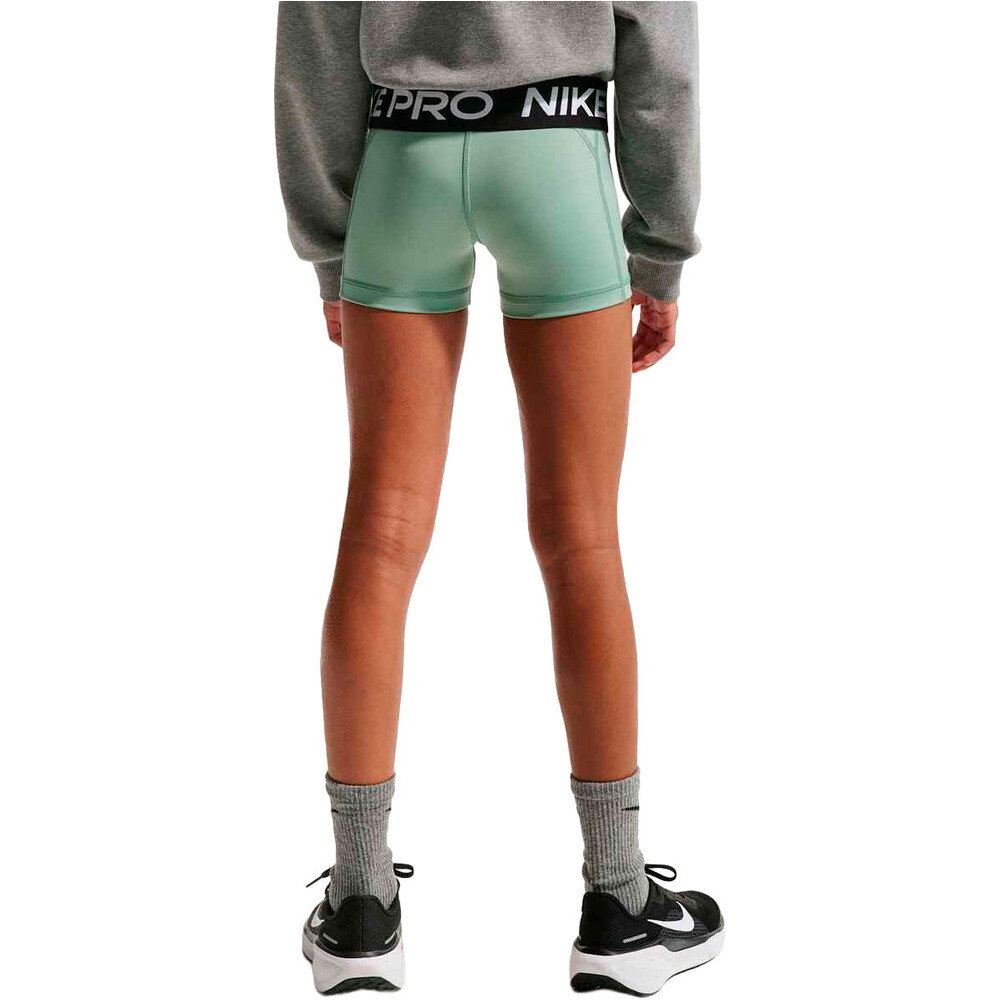 Nike malla corta niña G NP DF 3IN SHORT vista trasera