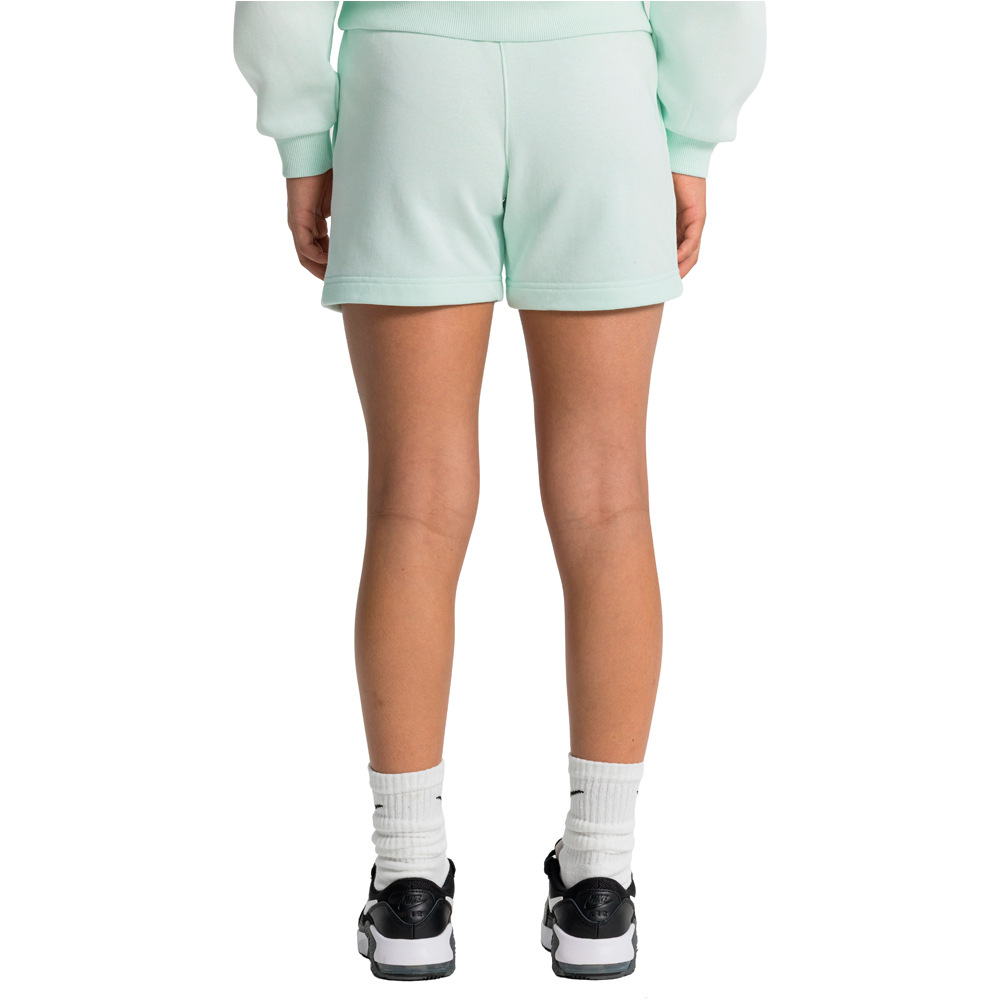 Nike malla corta niña G NSW CLUB FT 5IN SHORT LBR vista trasera