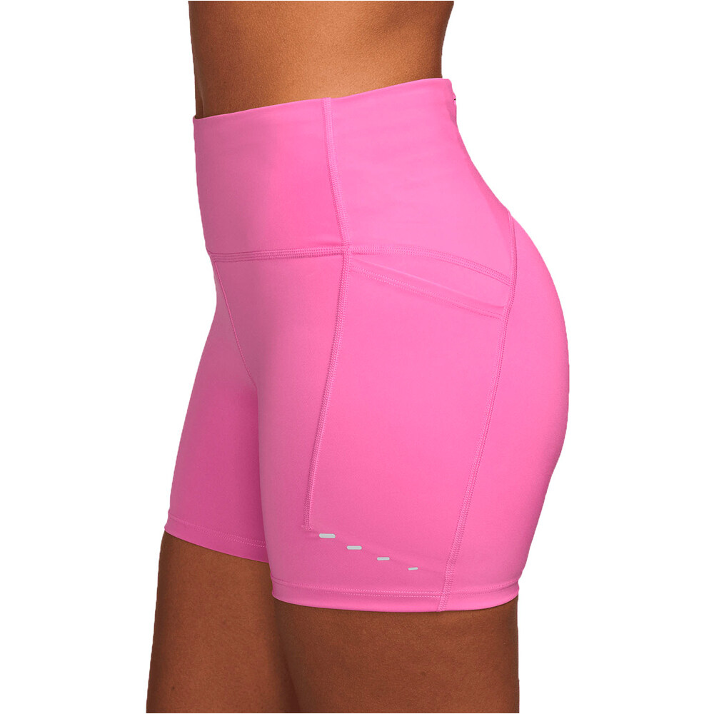 Nike malla corta running mujer W NK DF SWIFT HR 4IN SHORT vista detalle