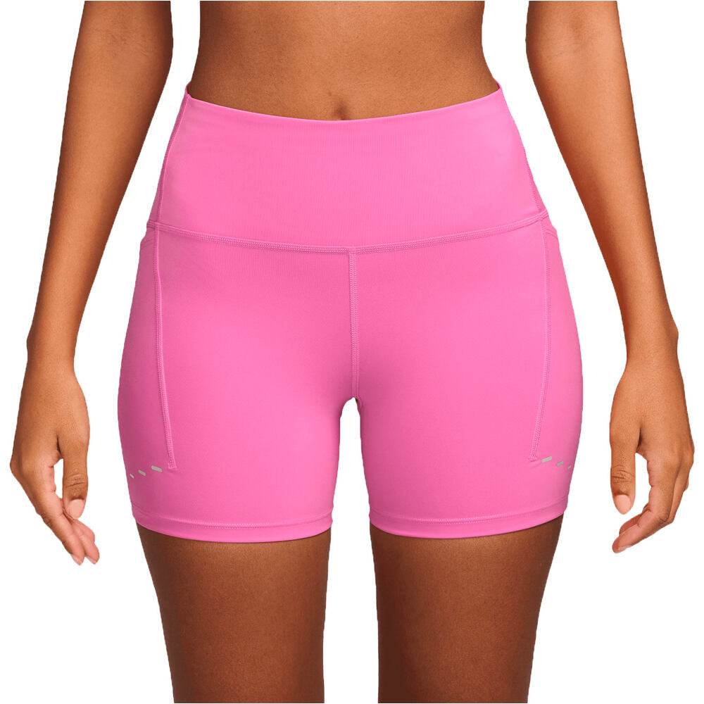 Nike malla corta running mujer W NK DF SWIFT HR 4IN SHORT vista frontal